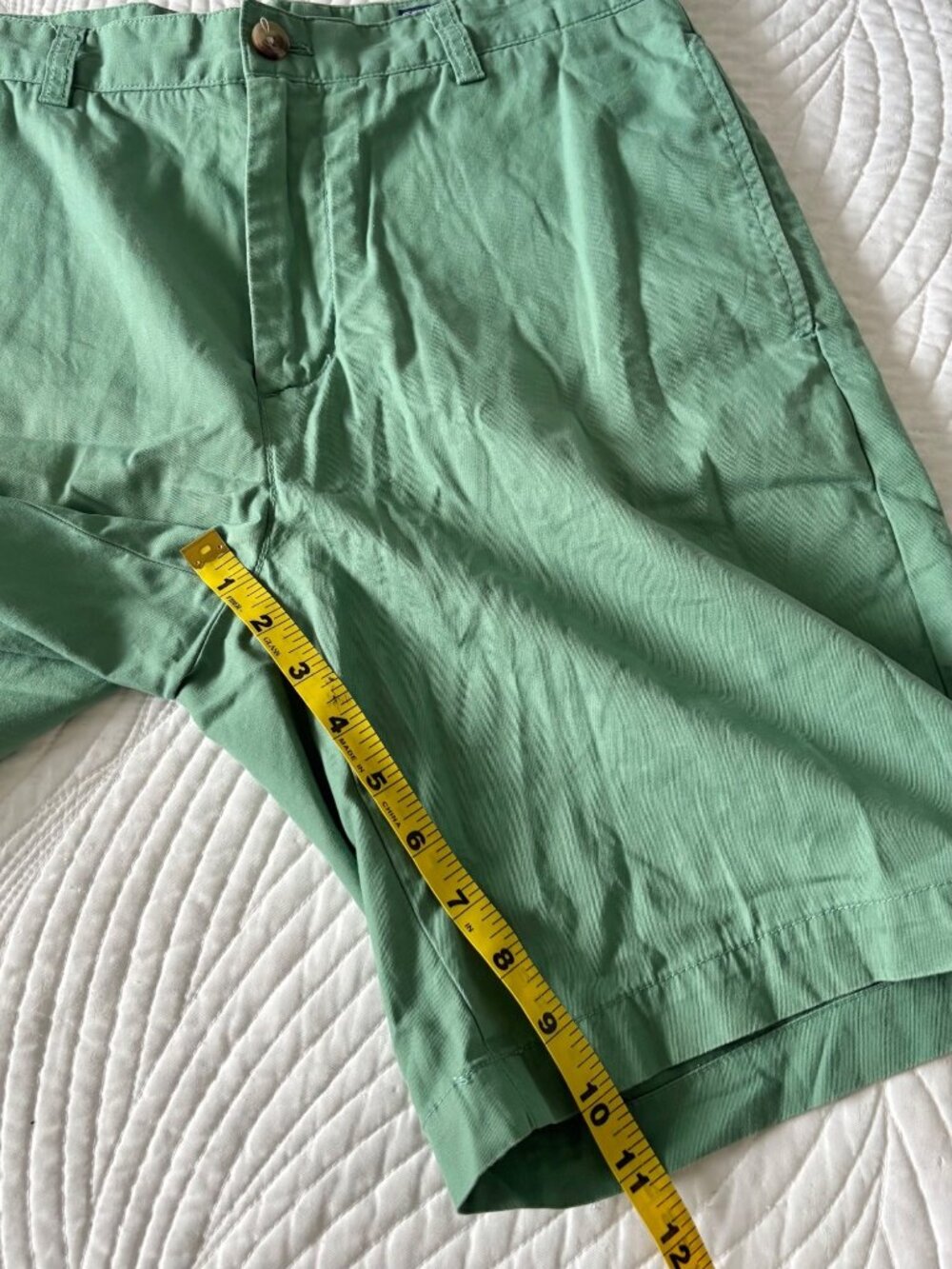 Vineyard Vines Mens Green Cotton Chino Shorts Size 32 Classic Fit - Picture 7 of 8